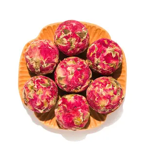 Bombas de chá seca a granel, flores secas personalizadas de rosa chá