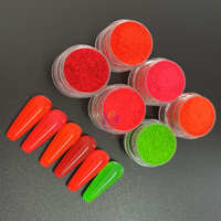 Lot de 6 pots de 12 couleurs – Pigment fluorescent UV néon pour vernis gel, poudre de pigment titane, 1 kg – Vente en gros