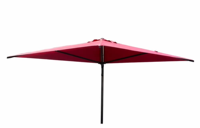 Parasol de terrasse moderne en aluminium avec double toit imperméable et logo personnalisé pour jardin, cour et parc - Meuble Roma à mât latéral