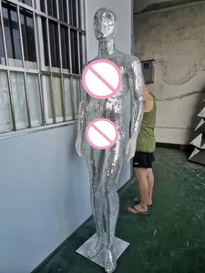 Lampadaire de salon pour homme et femme, décoration DIY, mosaïque artistique, mannequins sur mesure grandeur nature - Product Image 6