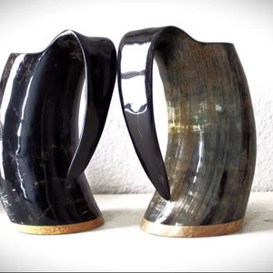 Corne à boire viking sculptée, nouvelle conception, best-seller, avec logo, authentique, sans fuites, corne à boire viking nordique, bière - Product Image 1