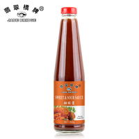 Fabrik preis Großhandel 2,3 kg Jade Bridge Sweet Sour Sauce für Restaurants Supermärkte Halal-zertifiziert in Flaschen trommel verpackt