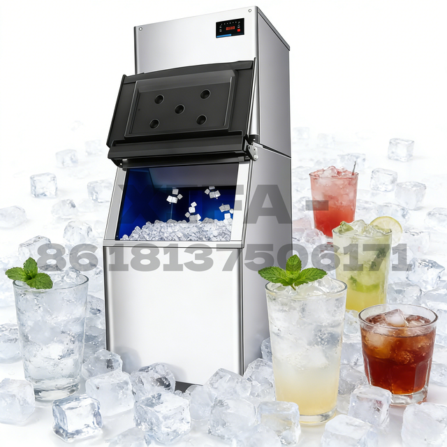 1 Year Warranty Home Use 500kg Capacity PLC Controlled 220V Ice Block Maker Machine