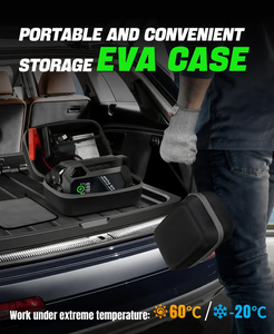 HQ18 16000mah 4 en 1 Fonctions Portable Car Jump Starter Batterie Avec Compresseur D'air Jump Start Box Gonfleur de Pneu Pompe à Air - Product Image 4
