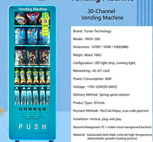 Distributeur automatique pour petites entreprises avec plusieurs options de paiement, y compris carte de <span class=keywords><strong>crédit</strong></span>, et technologie de refroidissement par compresseur - Product Image 4