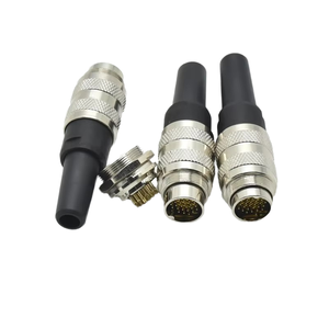 موصل كهربائي دائري OEM بـ 16 أو 24 دبوس، قابس ذكر ومقبس أنثى، مقاوم للماء IP67، كابل M16 - Product Image 1