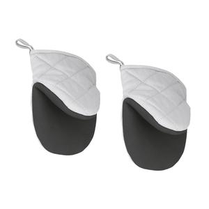 Guantes de Horno Acolchados Gris Negro Antideslizantes Resistentes al Calor Protección para Cocina - Product Image 1