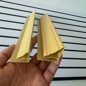 Garnitures de moulage de corniche de Joint de PVC de Style de motif en <span class=keywords><strong>bois</strong></span> pour le panneau de mur de <span class=keywords><strong>plafond</strong></span> - Product Image 4