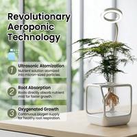 Jardinière hydroponique aéroponique professionnelle, jardin vertical intelligent d'intérieur, lumière de croissance LED à spectre complet, humidification ultrasonique