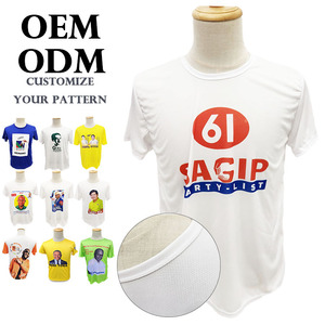 Promotion Wholesale Campaign T-Shirt Election White Blank Crewneck Custom T Shirt Cotton
