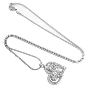 Aço inoxidável Cremação Urna para Cinzas Animal Coração-shaped <span class=keywords><strong>Butterfly</strong></span> Memorial Urn Pendant Colar Encantos Osso Ash Pendant - Product Image 4