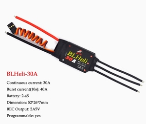 BLHeli sin escobillas <span class=keywords><strong>ESC</strong></span> 12A 20A 30A 40A 50A 60A <span class=keywords><strong>80A</strong></span> con UBEC para modelo de avión cuadricóptero ala fija multieje DIY FPV RC Drone - Product Image 2