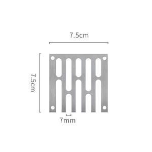 Grille de drainage de balcon de toit, écran de drainage d'eau, grille de blocage d'eau avec ouverture de drainage latérale pour l'installation murale d'angle - Product Image 5