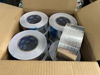 Autocollant adhésif activé par l'eau pour HVAC, résistant à la chaleur, 5*5, ruban adhésif en aluminium renforcé