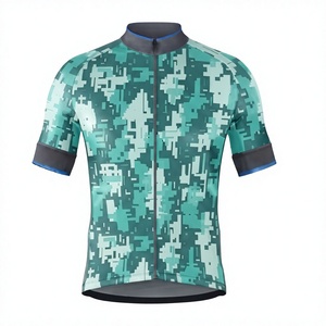 Maillot de cyclisme haut de gamme pour homme, respirant, à manches longues, avec tissu extensible et ventilation en mesh - Product Image 1