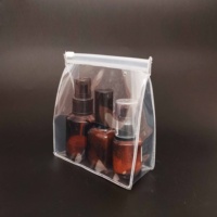Super Promo Trousse de Voyage Personnalisée Maquillage/Toilette en Vinyle Transparent PVC EVA avec Fermeture Éclair Style Tendance