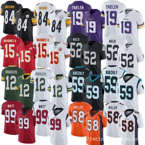 Wholesale Custom Logo Rugby Uniform Designs Stitched American Nfl Football Jerseys For 32 Teams