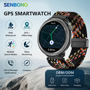 SENBONO YD820 <span class=keywords><strong>Smartwatch</strong></span> Outdoor <span class=keywords><strong>con</strong></span> Batteria da 500mAh, Modalità Sportive Multiple, Bussola, Impermeabile IP68, GPS, Orologio Intelligente per Uomo - Product Image 1