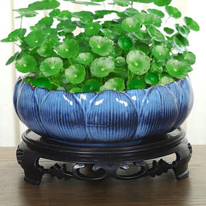 Maceta <span class=keywords><strong>de</strong></span> Cerámica Hidropónica Estilo Europeo con Acabado Esmaltado, Modular, para Escritorio o Suelo, Grande, No Porosa, para Plantas <span class=keywords><strong>de</strong></span> Interior - Product Image 1