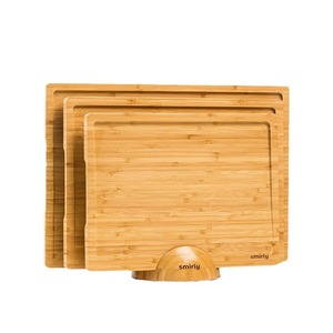 Nouvelle planche à découper en bambou transfrontalière, un accessoire de cuisine pour hacher les légumes et les fruits, et pour contenir les aliments cuits. - Product Image 4