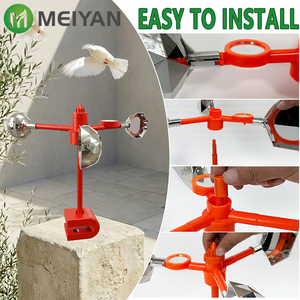 Équipement Solaire Premium Anti-Oiseaux Rotatif Extérieur à Énergie Éolienne Clignotant - Product Image 6