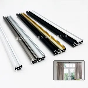 Foshan Supplier Aluminum Blind Curtain Track Profile Aluminium Material For Home Curtain