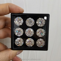 Usine de Wuzhou fournit directement des diamants synthétiques de 1 carat, taille ronde brillante, moissanite, à prix de gros