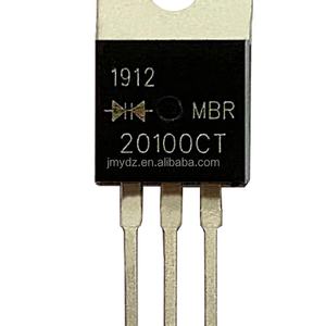 Diodo Schottky MBR20100CT, Paquete TO-220, 20A 100V, Transistor, Rectificador de Alto Rendimiento - Product Image 2