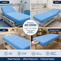 Draps-housses jetables non tissés 82'' x 30'' élastiques pour table de massage, SPA, examen médical, épilation