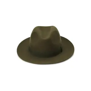 新款男士100% 澳大利亚羊毛毡羽毛绅士Borsalino Trilby男士帽子奢华软呢帽