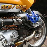 Peninggi setang sepeda motor, alumunium Universal peninggi setang CNC klem dapat disesuaikan gambar pabrik