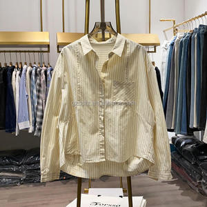 <span class=keywords><strong>Camisa</strong></span> <span class=keywords><strong>de</strong></span> <span class=keywords><strong>Manga</strong></span> <span class=keywords><strong>Larga</strong></span> <span class=keywords><strong>de</strong></span> Primavera, Estilo Coreano, Simple y Holgada, <span class=keywords><strong>Camisa</strong></span> <span class=keywords><strong>de</strong></span> <span class=keywords><strong>Mujer</strong></span> a Rayas Azules y Blancas, <span class=keywords><strong>Camisa</strong></span> Estilo Coreano - Product Image 2
