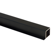 Profilé d'extrusion en aluminium noir brillant pour fenêtres à battants haut de gamme