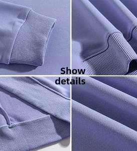 Venta al por mayor de sudaderas deportivas personalizadas Unisex hombres otoño sudaderas con capucha cómodas sudaderas con estilo con cuello con capucha - Product Image 5