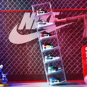 Caja de Almacenamiento de Zapatos Magnética Acrílica Transparente, Plegable y Apilable, con Logotipo Personalizado, en Oferta - Product Image 3