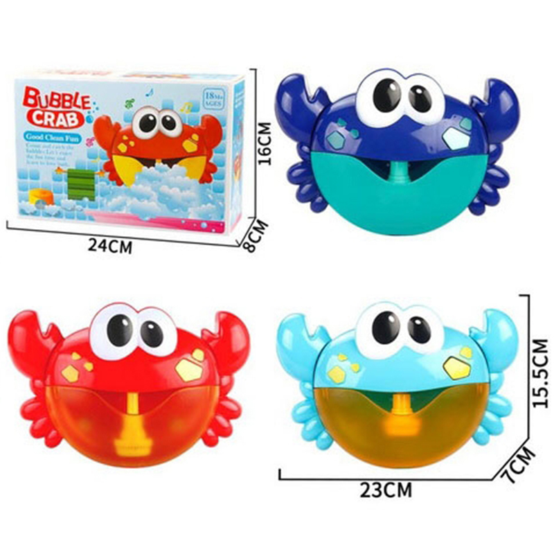Детская игрушка-пузырь для ванны, воздуходувка-краб с музыкой, счастливое время ванны