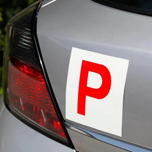 2 Aimants de Voiture en PVC Souple, Autocollants Magnétiques Étanche, Nouveaux Panneaux Magnétiques pour Conducteur, Plaque Magnétique Complète P et L pour Voiture - Product Image 2