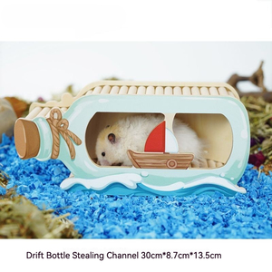 Escondite de hámster multifuncional de madera maciza ecológica de diseño Original más nuevo - Product Image 4