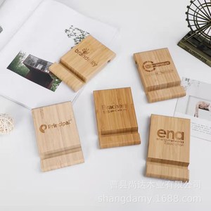 Wholesale available creative minimalist wooden phone <b>stand</b>/<b>tablet</b> <b>stand</b>/lazy person <b>stand</b>/small solid wood desktop phone base - Product Image 4