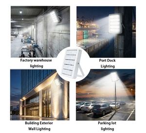 Projecteur à mât haut LED Xindeco IP67 60-300W 120-160lm/W Aluminium 100-277VAC 3000-6500K Garantie 5 ans Lumière de jardin extérieure - Product Image 6