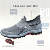 Chaussures décontractées pour hommes en maille respirante, à enfiler, pour la marche en toutes saisons, légères, confortables et antidérapantes