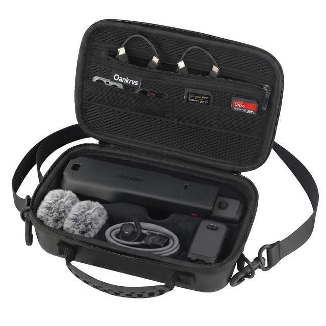 Custom Hard Travel Carrying EVA Case for Insta 360 Luna Ultra Gimbal Camera Protection Bag Waterproof Protective PU Case