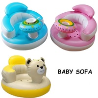 Siège d'apprentissage gonflable en PVC VFUN V03 pour bébé, chaise d'appoint portable à motif de dessin animé pour l'apprentissage de la position assise, pour 3-30 mois, utilisation intérieure/extérieure