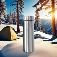 240/300/330ml pur titane vide Thermos tasse Double couche PC Liner Premium Camping bouteille d'eau pour hommes femmes en plein air boîte-cadeau