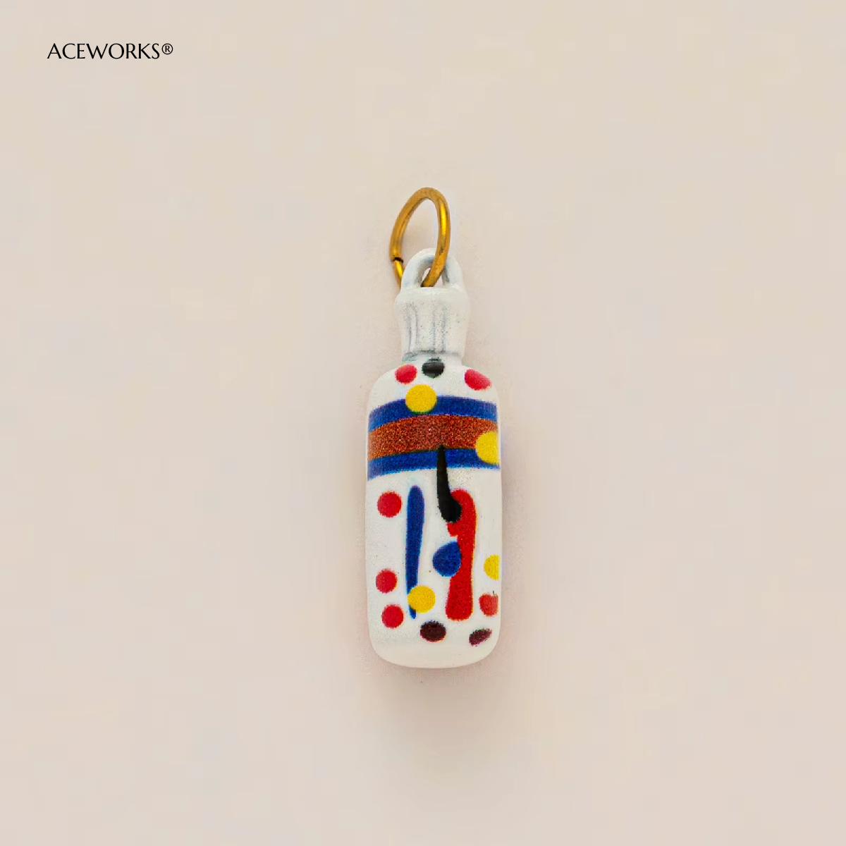 Breloque Bouteille Confettis