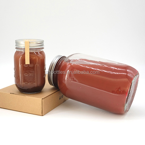 Frasco de Vidrio para Salsas, Miel, Mermelada, Frasco de Almacenamiento de Cocina, Venta al por Mayor a Bajo <span class=keywords><strong>Precio</strong></span> con <span class=keywords><strong>Etiqueta</strong></span> Privada, 250/380/500/<span class=keywords><strong>750</strong></span>/1000 ml - Product Image 4