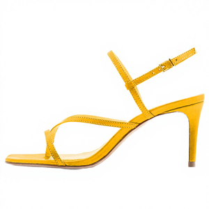 Sandalias de tacón bajo con correa al tobillo y punta cuadrada para mujer, estilo chanclas con tiras, que aumentan la altura, de moda en tallas grandes. - Product Image 3