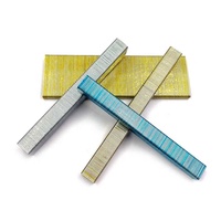 Staples Mahkota Baja Tahan Karat Galvanis Celup Panas 20GA Berkualitas Tinggi 1008J 1010J 1013J untuk Stapler Furnitur