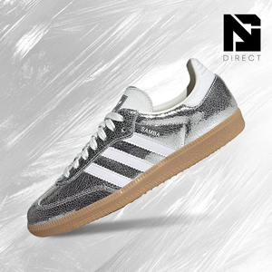 Adidas Samba Og Wmns 'cracked Metallic Pack - Silver' Chaussures classiques respirantes à lacets pour l'extérieur et décontractées - Product Image 1