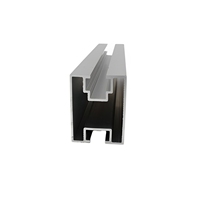Système de montage solaire sur rail en aluminium anodisé 6005-T5 et acier inoxydable 304, support de montage sur toit GTERGY GT-RL 02, garantie 12 ans